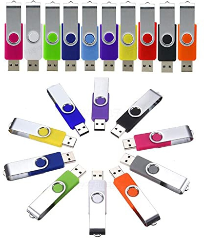 Wholesale/Lot/Bulk - ( 10/50/100 Pack ) 32GB 16 8GB 4GB 2GB 1 GB 64MB USB Swivel Flash Memory Stick Pen Thumb Drive (16MB (Not GB), 10PCS)