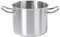 METRO Professional Olla de acero inoxidable, Ø 16 cm, 2.5 L, para todo tipo de cocinas, multiuso, color plateado.