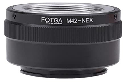 Fotga Objektivadapter-Konverter für M42 42-mm-Objektiv an Sony spiegellose DSLR-Kamera NEX-7 NEX-F3 A6000 A6100 A6300 A6600 A7 A7R A7S II III IV A9 II A7C A1 ZV-E10