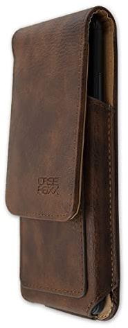 caseroxx Outdoor Tasche für Dexcom DBLG1, braun | Robuste Outdoor-Schutztasche für den strapazierfähigen Einsatz unterwegs, aus Echtleder