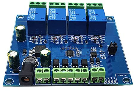 Relaismodul Modbus RTU 4 Wege Relaismodul 7 – 24 V Schalter RS485/TTL Eingang und Ausgang mit Rücklaufschutz