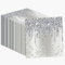 Silberfarbene Happy Birthday-Servietten, Diamant-Themenparty, Papierservietten, Dekorationen für Erwachsene, Kinder, Geburtstag