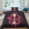 ITOMEN Nezuko Für Kinder Mädchen Jungen Bettwäschegarnitur Bettbezug Set 3D Gedruckter Anime Und Kissenbezüge Reissverschluss Bettwäsche Weich Microfaser 2 Teilig Single（135x200cm）