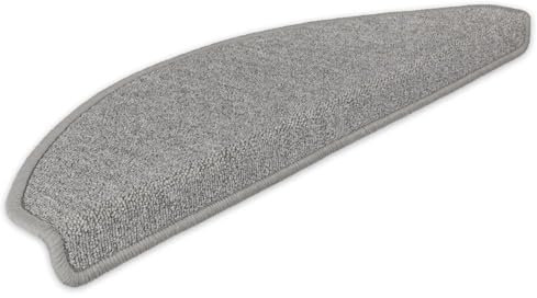 Kettelservice-Metzker Stufenmatten Ariston im Sonderformat 64/20cm Halbrund Hellgrau 16 Stück