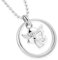 Collier En Argent Avec Pendentif Ange Gardien Et Bague De Baptême Pour Enfants