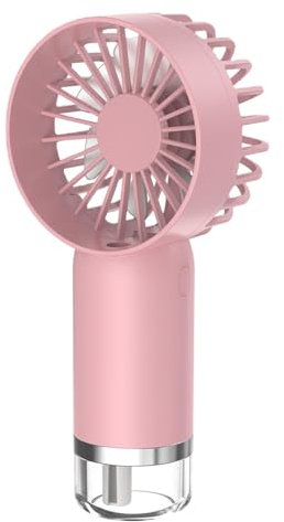 Ysvnlmjy Ventilador de pulverización de agua | Ventilador de mano | Ventilador de pulverización de agua portátil, ventilador eléctrico de batería de gran capacidad de 500 mAh para el hogar,