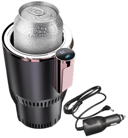 Lesunbak Refroidisseur de tasse de voiture, chauffe-café de voiture | Chauffe-café et refroidisseur d'eau 2 en 1 - Extenseur de tasse de voiture antidérapant, porte-boisson de voiture, porte-bouteille