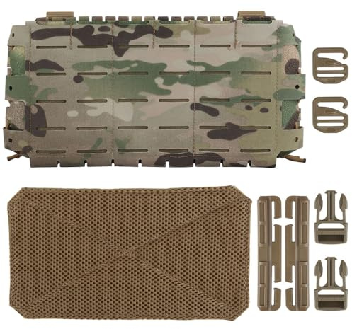 Pochette Tactique Triple pour Chargeur avec Crochet et Boucle 556, Panneau de Suspension à Rabat Avant Molle Slicksters Adapt