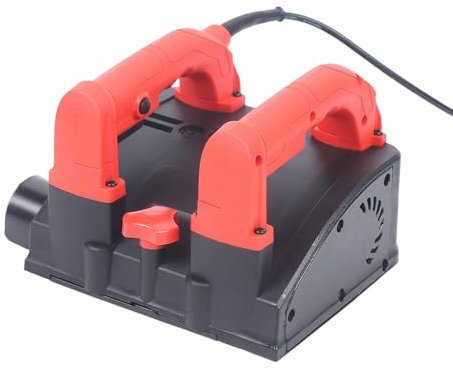 HuKaiL Elektrische Wandhobelmaschine, 1680W 220V 3000RMP Power Handhobelmaschine mit 1-4 mm Einstellbarer und 16cm Fräsbreite, Tragbare Elektrohobel mit Kabel und Staubabsaugung für Wandrenovierung