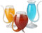 EAZHOP Weingläser Gläser 3 Stück, Vampir Weinglas Cocktailgläser, große kreative transparente Becher mit Trinkstiel für Cocktail Saft Wein Whisky Home Bar Glaswaren Geschenke