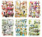MiyouLuna 60 Stück Wiener Terrasse PET Aufkleber, große dekorative Fensterlandschaft Aufkleber für Scrapbooking, Journaling, DIY Handwerk und Junk Journal Ephemera