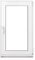 Framex Ventana de plástico blanco ancho x alto 70 x 120 cm (700 x 1200 mm) 2 compartimentos (32 mm) basculante DIN derecho – Premium – Todos los tamaños