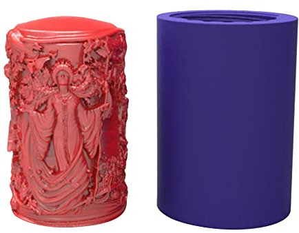 Molde de silicona virgen rezando hecho a mano para hacer jabón, suministros