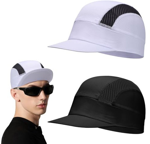 Risipu 2 Paar Cycling Cap Leichte Sommer Fahrrad Cap UV Schutz Fahrrad Mütze Fahrradmütze Unter Fahrradhelm für Männer Frauen