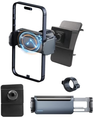 YEE PIN Support de téléphone portable compatible avec Hyundai Tucson NX4 2021-2024, rotation à 360 °, verrouillage automatique, compatible avec les smartphones de 4 à 7 pouces, accessoires de voiture