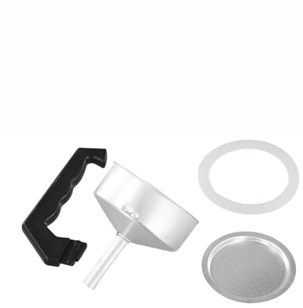 eufeifeiegds 1/3/6/9/12Cups Espresso Coffee Moka Pot Rubber Ring Handle Gasket Funnel Filter(6 Cup)