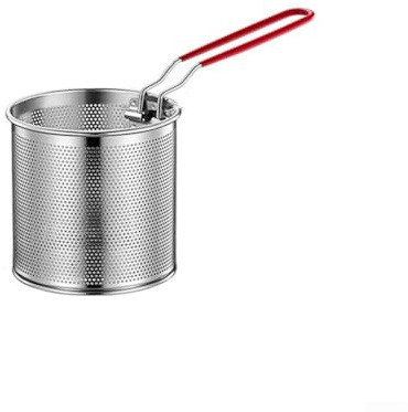 Cestello per pasta per bollire e cuocere a vapore le verdure, rete in acciaio inox per pentole di medie dimensioni, lavabile in lavastoviglie per comodità (01)