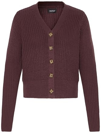 OXMO OXKanna Damen Strickjacke Grobstrick Cardigan