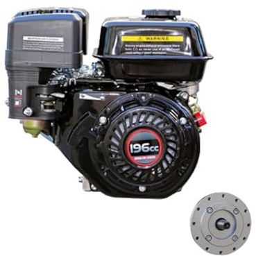 Loncin Motore 200 CC – Motore a Benzina 4 Tempi – Albero Orizzontale Cono 23 mm – Avviamento Manuale a Strappo – Ricambio Motore per Giardinaggio e Attrezzature