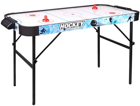 homelikesport Mesa de Hockey de Aire de 48 Pulgadas con Marcador, para Sala de Juegos, hogar, Oficina, Mesa de Air Hockey para niño