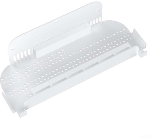Switch 2 - Mensola da parete resistente per console OLED con fascette, supporto salvaspazio in metallo bianco (bianco)