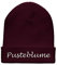 printplanet Beanie-Mütze mit Namen Pusteblume Bestickt - Farbe Burgundy - personalisierte Mütze, Strickmütze, Namensstickerei