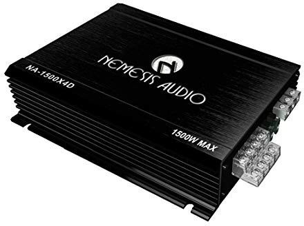 Nemesis Audio NA-1500X4D 1500 W Max Power 4-Channel Black Car Amplifier