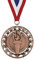 Hodges Badge Company Victory Torch Gold, Silber oder Bronze Medaillen mit rot-weißem und blauem Halsband, aus Metall, verkauft in Sets von 10 entweder Gold, Silber oder Bronze (Bronze)