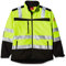 Nitras MOTION TEX VIZ Warnschutz Softshell-Jacke I Arbeitsjacke mit 3M Reflex-Streifen I Windbreaker Wasserabweisend & Windabweisend I Neongelb Größe S