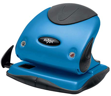 Rexel Choices P225 2-Locher, Kapazität 25 Blatt, Papierausrichtungsanzeige, Metall, blau, 2115693