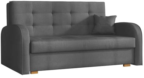 Mirjan24 Schlafsofa Viva Gold III mit Bettkasten, Bettsofa, 3 Sitzer Polstersofa mit Schlaffunktion inkl. Kissen, Sofa, Sofagarnitur, Farbauswahl, Wohnlandschaft (Kronos 22)