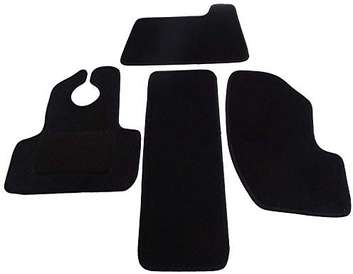 Mertex Automatte Autoteppich Classic schwarz 4449/75-C-S (Silber, Fahrerhausteppich vor Facelift Bj. 1975-1983)