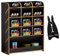 Vikmyer Hölzerner Schreibtischorganisator Multifunktionale Desktop Schreibwaren Stifthalterbox für das Home Office School Supply-Lagerregal (Schwarz)