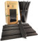 300 Pailles en Papier Biodégradables Noires, Pailles Jetables Écologiques Compostables. Idéales pour Fêtes, Anniversaires et Célébrations. Boissons Froides et Chaudes