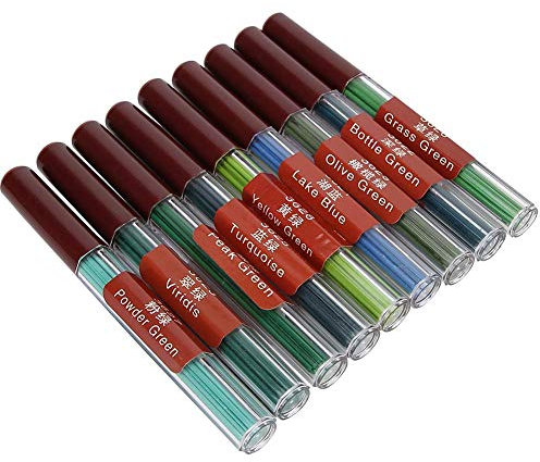 9 Farbe 2.0MM Bleistiftmine, Nachfüllungen Nachfüllstiftkern für Druckautomatik, 8 Stück für Jede Farbe