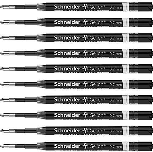 SCHNEIDER Gelion+ Ersatzminen 0,7 mm, Schwarz, 10 Stück