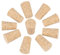 10 PCS Cork Tapered Corks aus Holz für Wein Bier Flaschenverschluss(20 * 15 * 35 mm)