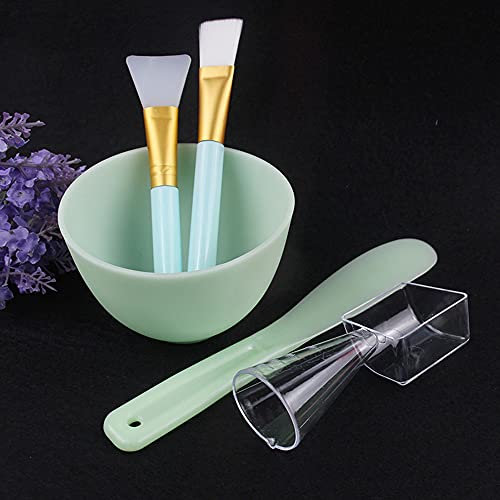 Duories Silikon Maskenpinsel Set,5-in-1-DIY-Gesichtsmasken-Mischwerkzeug-Kit mit Gesichtsmasken Spatel Silikon Pinsel und Weichgesichtsbürsten für Gesichtsmaske,Augenmaske,Serum oder DIY,