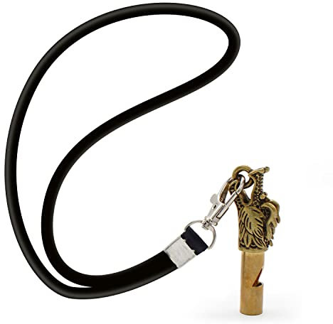 Trillerpfeife Sportunterricht, TIANLIN Signalpfeife, Schiedsrichterpfeife, Trillerpfeife Metall (Kupfer), Lauter Ton, mit 47cm Lanyard und Aufbewahrungsbox, Einsetzbar für Sport, Training