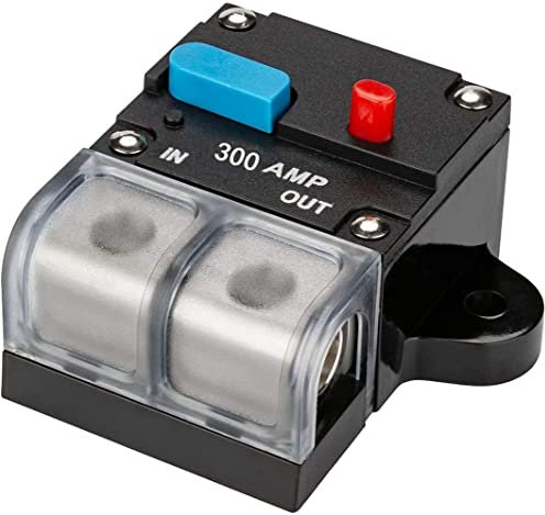Sicherungshalter Wechselrichter Leistungsschalter Auto Audio Solarenergie Inline Leistungsschalter Sicherung Wechselrichter mit wasserdichter Abdeckung für Motor Auto Auto Marine Boot (300A)