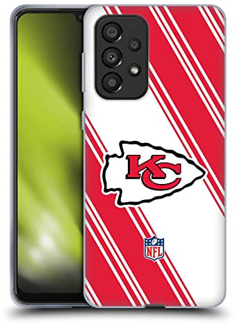 Head Case Designs Offizielle NFL Streifen Kansas City Chiefs Artwork Soft Gel Handyhülle Hülle kompatibel mit Galaxy A33 5G (2022)