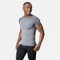 Odlo Herren Bl Top Crew Neck Shortsleeve Performance Light Eco Laufbekleidung Laufshirt Grey Melange - Grau XXL