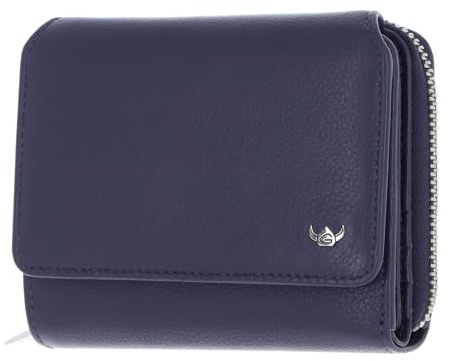 Golden Head Leder Geldbörse Madrid RFID Protect RV-Börse 3316 Blau dunkelblau