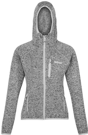 Regatta Womens Newhill Full Zip Hooded Fleece Jacket, Comfortable, Stretchable Midlayer - Perfect for Outdoors, Walking, Hiking & Camping