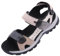Harssidanzar Sandales en cuir pour femmes Sandales de randonnée Sandales de sport pour l'extérieur SL256EU,Rose Noir,Taille 37
