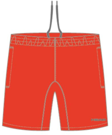HEAD CLUB Shorts M, tomato, L