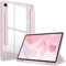 Fintie Hybrid Hülle für Samsung Galaxy Tab S10 FE/S9 FE 10.9/S9 11 Tablet mit Stifthalter - Stoßfeste Schutzhülle mit Transparenter Hartschale auf der Rückseite, Rosa