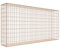 Gabion rouillé 200 cm x 100 cm x 30 cm (L x H x P), maille 5 cm x 10 cm, spirale