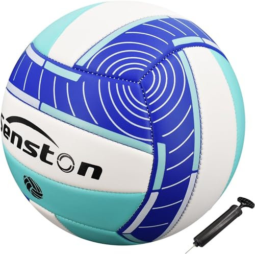 Senston Volleyball Soft Touch Größe 5, Outdoor Wasser Beach Volleyball mit Pumpe für Spiel und Unterhaltung