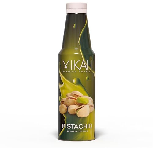 Mikah - Premium Topping - Pistachio (Pistacchio) | Salsa Topping Per Drink e Dessert | Uso Professionale | 1Kg